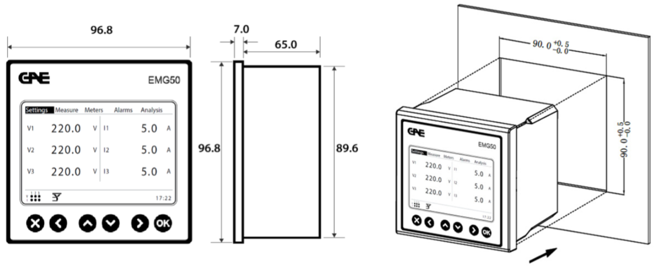 GAE EMG 50 Digital Energy Power Meter