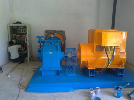 TURBINE CROSSFLOW 175kW In Sajingan West Kalimantan Province