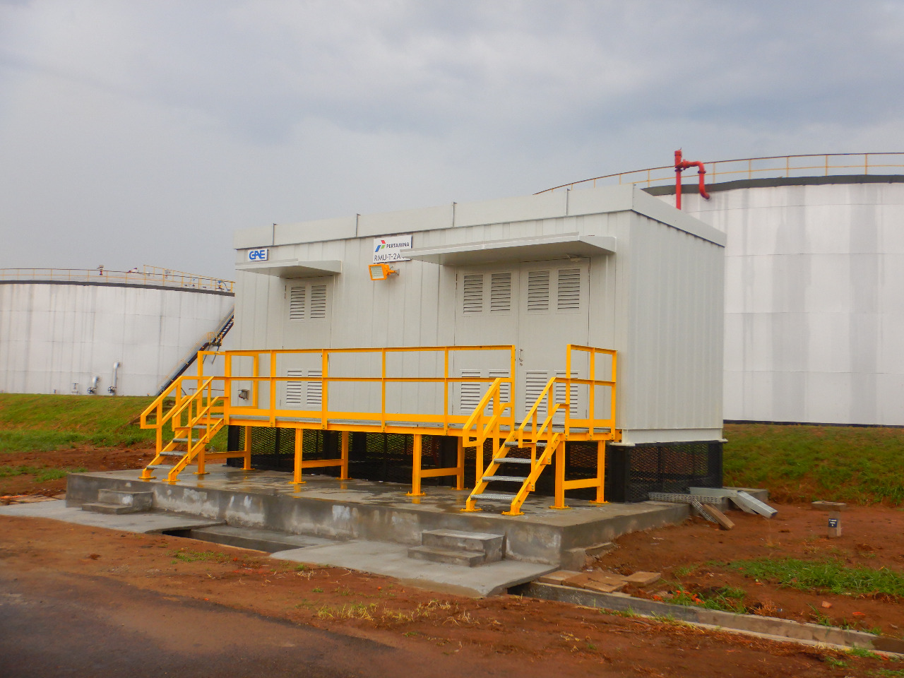 Prefabricated ELECTRICAL HOUSE for oil tank facility in South Sumatra